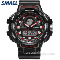 Reloj militar SMAEL para hombre, reloj de cuarzo LED, deportivo